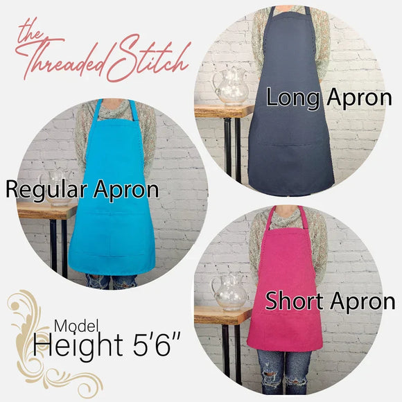 Threaded Stitch Aprons