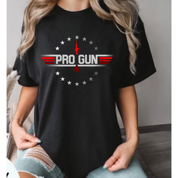 Pro Gun Comfort Colors Tshirt or District Crewneck Sweatshirt