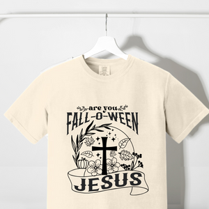 Are you falloween Jesus comfort colors Tshirt - Salted Words, LLC