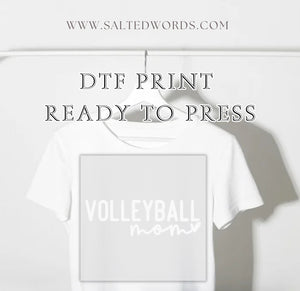 Volleyball Mom DTF print