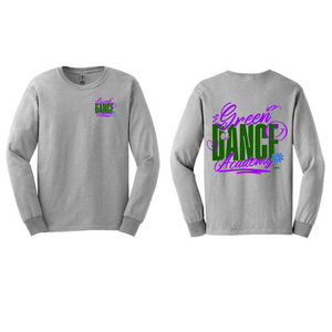 ADULT & YOUTH Green Dance PC54LS Port & Company Long Sleeve Core Cotton Tee