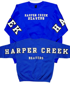 Adult & Youth Harper Creek Beavers Crewneck 18000 Gildan - Heavy Blend™ Crewneck Sweatshirt