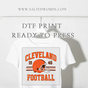 Cleveland football DTF print transfer Ready to Press