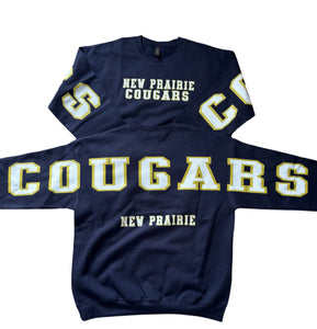 Adult & Youth New Prairie Cougars Crewneck 18000 Gildan - Heavy Blend™ Crewneck Sweatshirt