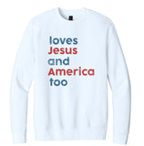 Loves Jesus & America Too Comfort Colors Tshirt