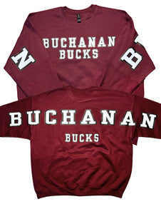 Adult & Youth Buchanan Bucks Crewneck 18000 Gildan - Heavy Blend™ Crewneck Sweatshirt