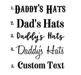 Wooden Hat Holder / Laser Engraved Wood Hat Box / Baseball Hat Holder / Hat Organizer / Cap Stand / Personalized Hat Holder / Gift for Dad - Salted Words, LLC