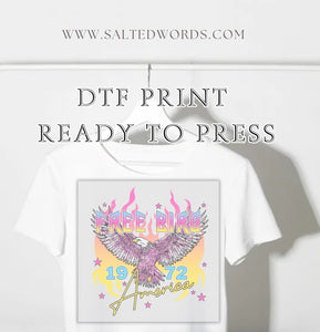 Free Bird America Eagle DTF print transfer Ready to Press