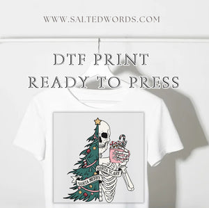 Sorta Merry Sorta Scary Christmas DTF print transfer Ready to Press