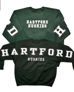 Adult & Youth Hartford Huskies Crewneck 18000 Gildan - Heavy Blend™ Crewneck Sweatshirt