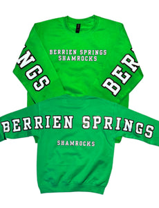 Adult & Youth Berrien Springs Shamrocks Crewneck 18000 Gildan - Heavy Blend™ Crewneck Sweatshirt