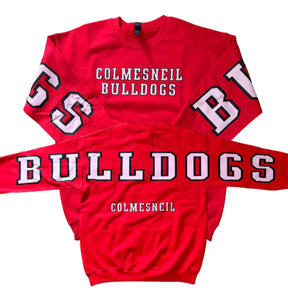 Adult & Youth South Colmesneil Bulldogs Crewneck 18000 Gildan - Heavy Blend™ Crewneck Sweatshirt