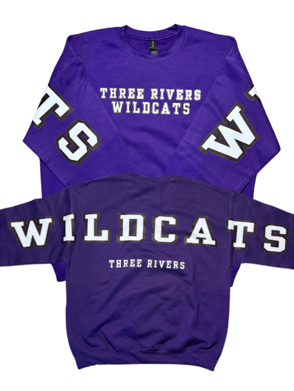 Adult & Youth Three Rivers Wildcats Crewneck 18000 Gildan - Heavy Blend™ Crewneck Sweatshirt