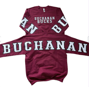 Adult & Youth Buchanan Bucks  Crewneck 18000 Gildan - Heavy Blend™ Crewneck Sweatshirt