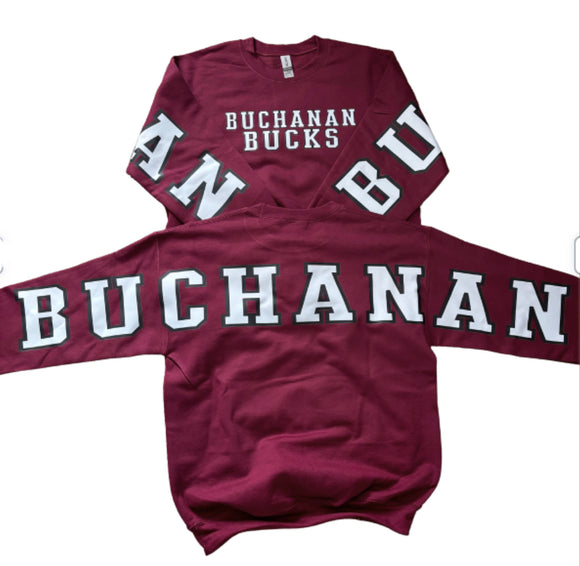 Adult & Youth Buchanan Bucks  Crewneck 18000 Gildan - Heavy Blend™ Crewneck Sweatshirt