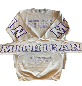 Adult & Youth Michigan Lutheran Titans Crewneck 18000 Gildan - Heavy Blend™ Crewneck Sweatshirt