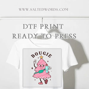 Bougie Christmas Tree Stanley and lululemon dupe DTF print transfer Ready to Press