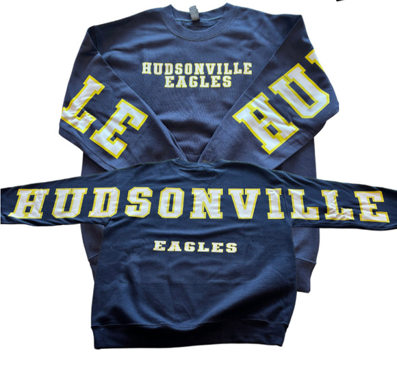 Adult & Youth Hudsonville Eagles Crewneck 18000 Gildan - Heavy Blend™ Crewneck Sweatshirt