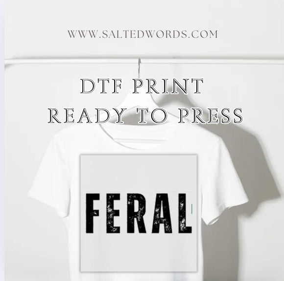 Feral Christmas  DTF print transfer Ready to Press