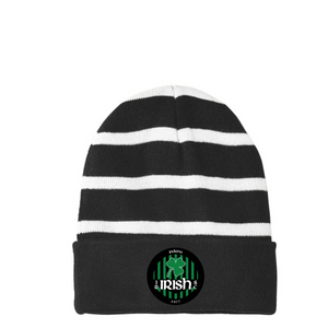 Jr Irish Patch Beanie STC31 Sport-Tek Striped Beanie with Solid Band