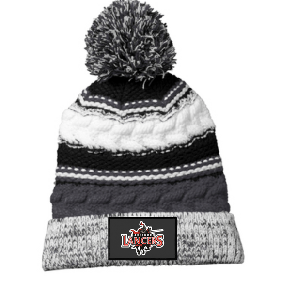 Lakeshore Patch Beanie STC21 Sport-Tek® Pom Pom Team Beanie