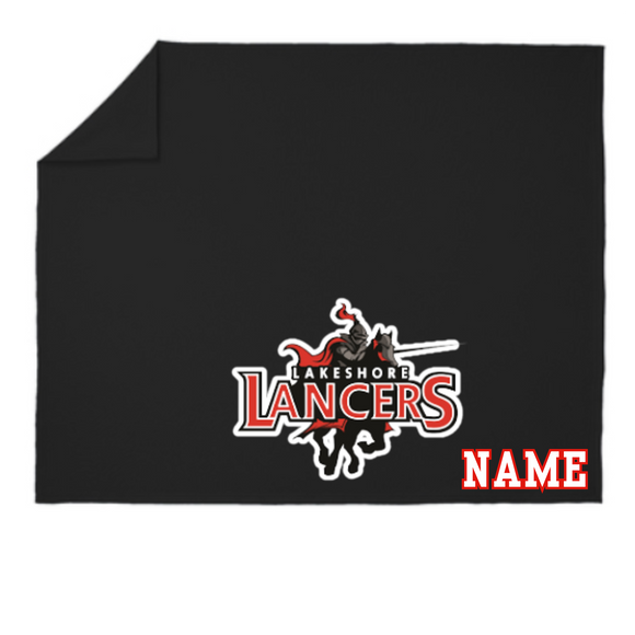 Lakshore Lancers Blanket BP78 Port & Company® Core Fleece Sweatshirt Blanket