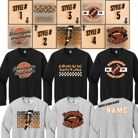 Dowagiac Chieftains Crewneck 18000 GildaN - Heavy Blend™ Crewneck Sweatshirt