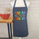 Teacher Crayon Apron