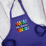 Teacher Crayon Apron